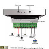 مجموعه چهارتایی بلندگو سقفی نایس وویس 120 وات همراه با آمپ لمسی مدل A