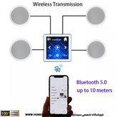 مجموعه چهارتایی بلندگو سقفی نایس وویس 120 وات همراه با آمپ لمسی مدل A