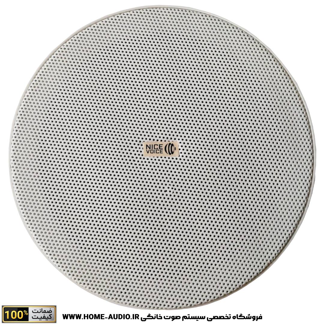 مجموعه کامل اسپیکر سقفی نایس وویس مدل NICE VOICE TW420 + آمپلی فایر لمسی دیواری نایس وویس مدل NICE VOICE B