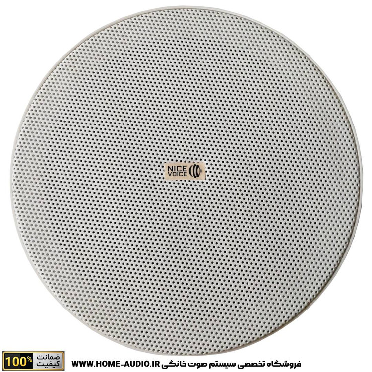 مجموعه کامل اسپیکر سقفی نایس وویس مدل NICE VOICE TW420 + آمپلی فایر لمسی دیواری نایس وویس مدل NICE VOICE B