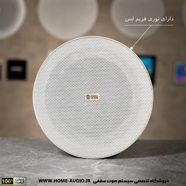 پکیج اسپیکر سقفی نایس ویس مدل TW530 به همراه آمپلی فایر نایس ویس مدل AV 4